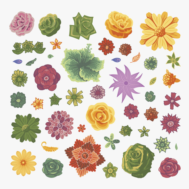 花的设计元素图片下载