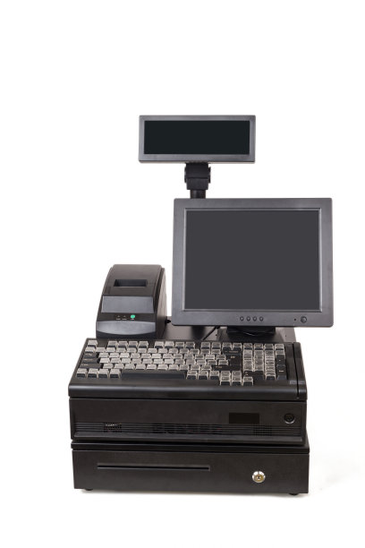 超市收银员设备图片下载