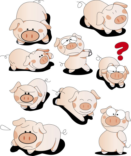 粉红色的猪图片下载