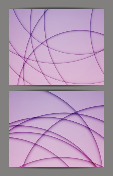 紫色现代简约抽象背景图形集合图片下载
