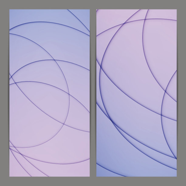 紫色现代简约抽象背景图形集合图片下载