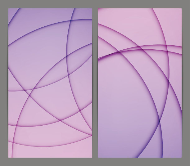 紫色现代简约抽象背景图形集合图片下载