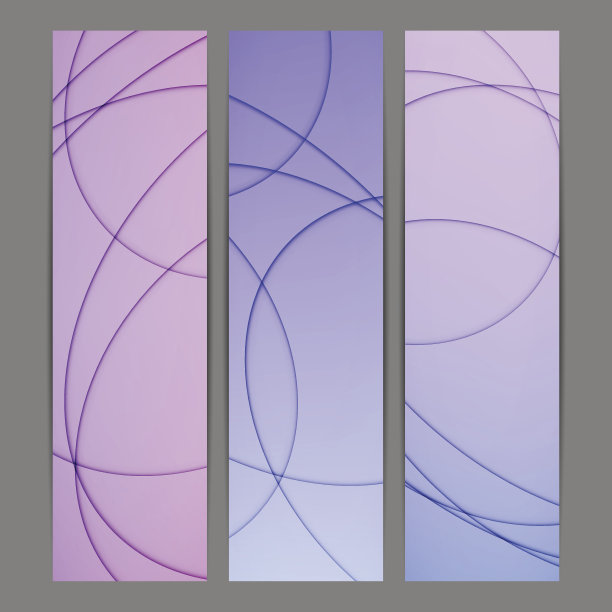 紫色现代简约抽象背景图形集合图片下载