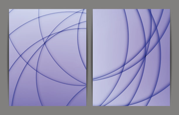 紫色现代简约抽象背景图形集合图片下载