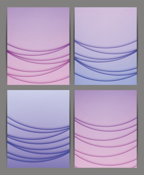 紫色现代简约抽象背景图形集合图片下载