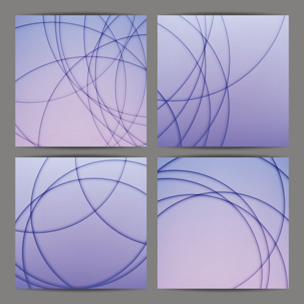 紫色现代简约抽象背景图形集合图片下载