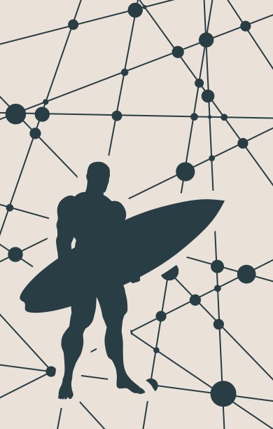 分子与通信背景。矢量插图。图片下载