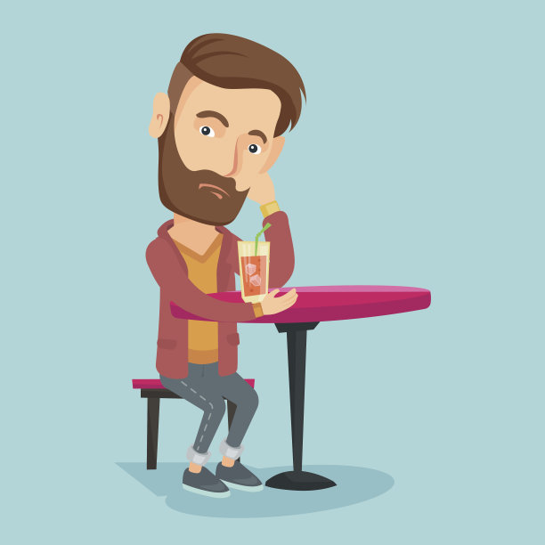 在酒吧喝鸡尾酒的男人图片下载