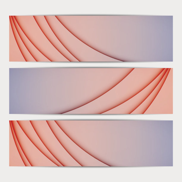 现代简约抽象横幅背景图形集合图片下载