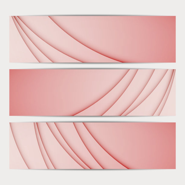 现代简约抽象横幅背景图形集合图片下载