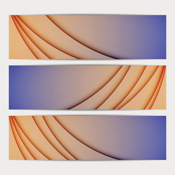 现代简约抽象横幅背景图形集合图片下载