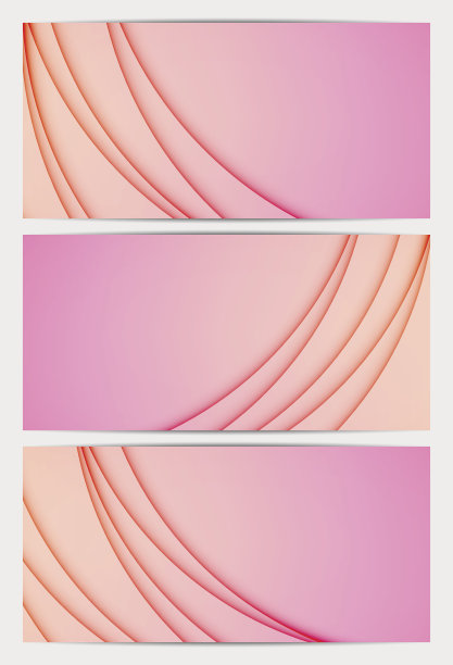 现代简约抽象横幅背景图形集合图片下载