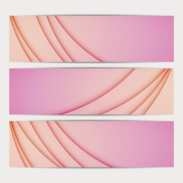 现代简约抽象横幅背景图形集合图片下载