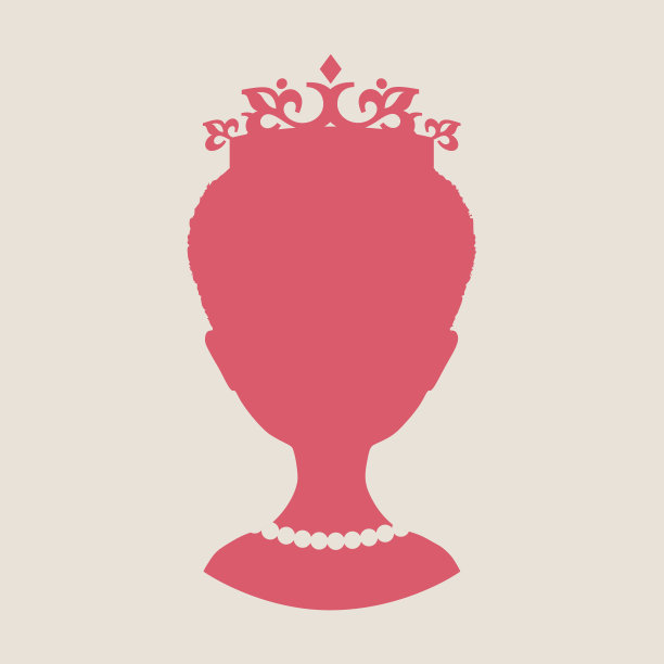 镜框里公主的侧影图片下载