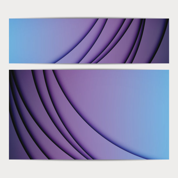 现代简约抽象横幅背景图形集合图片下载