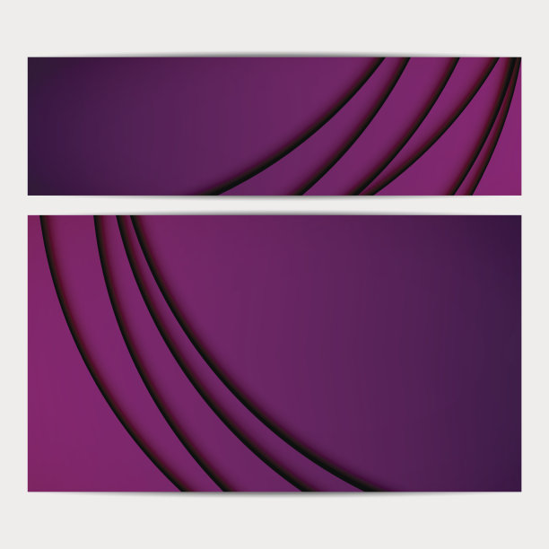 现代简约抽象横幅背景图形集合图片下载