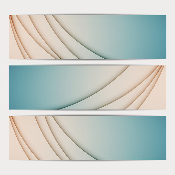 现代简约抽象横幅背景图形集合图片下载