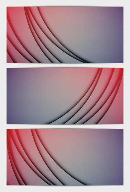 现代简约抽象横幅背景图形集合图片下载