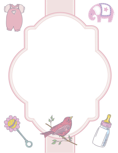 宝宝派对邀请模板图片下载