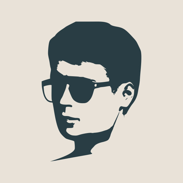 人阿凡达半转视图。男性的脸部轮廓图片下载