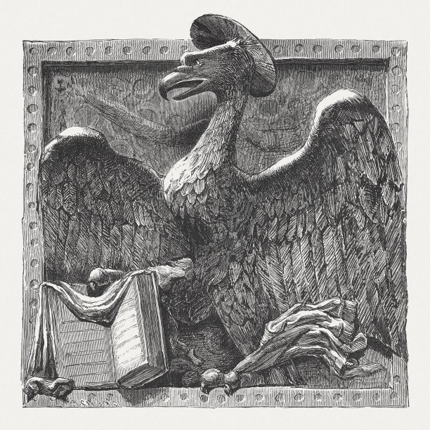 意大利帕多瓦多纳泰罗雕刻的鹰形圣约翰图片下载