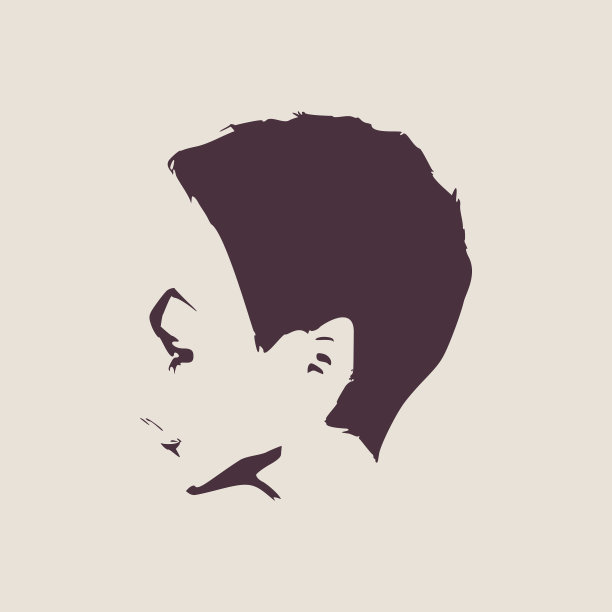 小女孩的侧影。图片下载