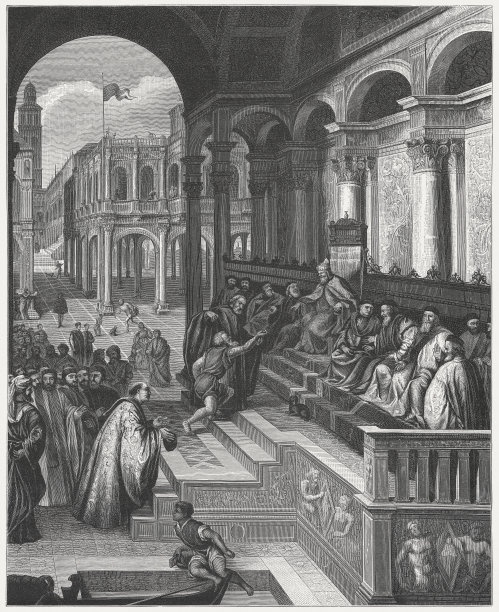 圣马可之环(1534/35)，由巴黎博尔多内，威尼斯图片下载