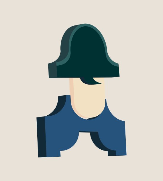 拿破仑·波拿巴的卡通人物图片下载