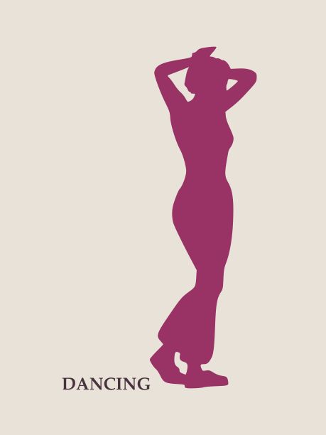 舞蹈姿势中的抽象女性图片下载