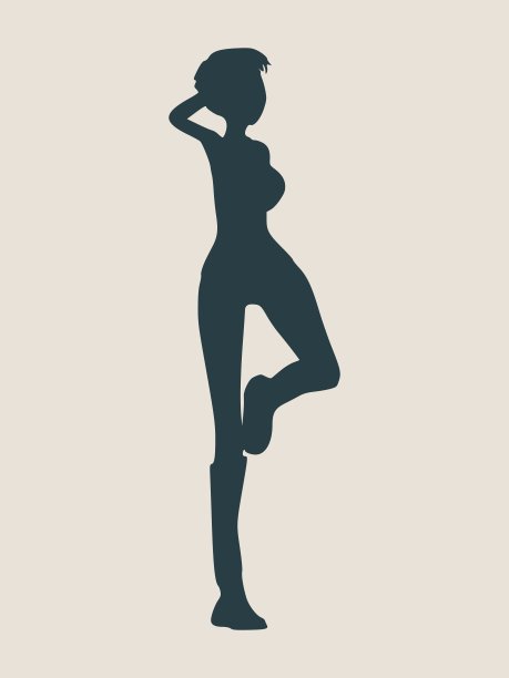 性感的女性剪影图片下载