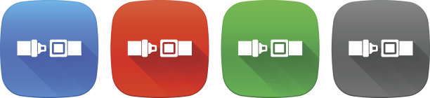 安全带向量按钮图片下载