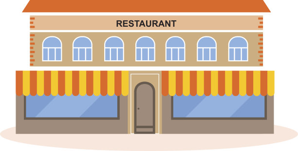 一座现代化餐厅的建筑图片下载