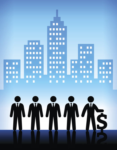商业和企业利润现代城市背景图片下载
