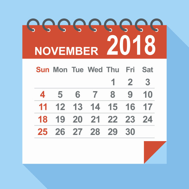 2018年11月-日历图片下载