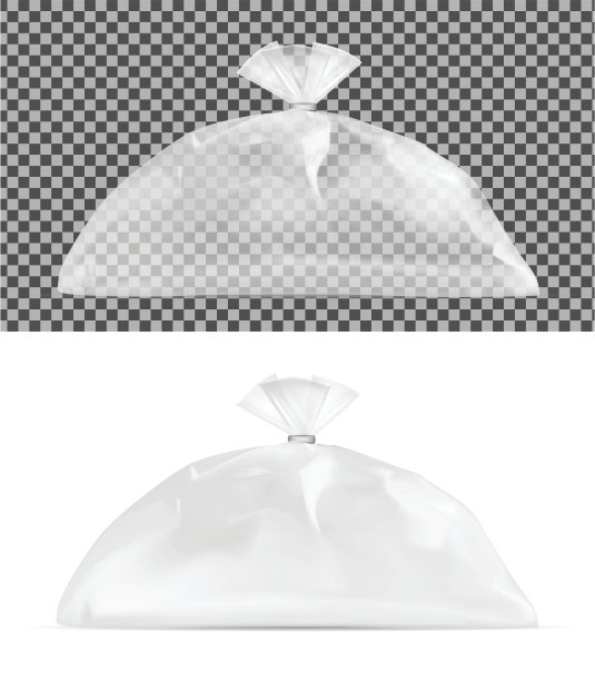 透明的塑料袋。面包、咖啡、糖果、饼干及礼品的包装图片下载