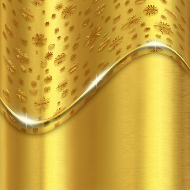 闪亮的金色背景与曲线图片下载