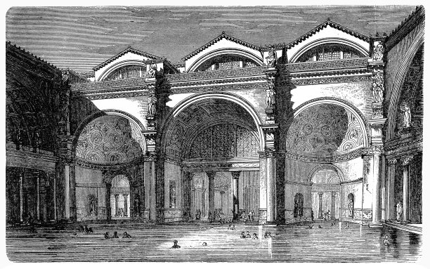 罗马卡拉卡拉浴场的冷藏室图片下载