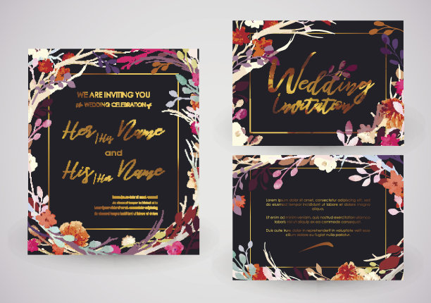 复古图案与花。图片下载