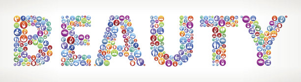 美丽未来和未来技术矢量按钮。图片下载