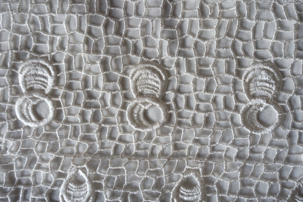 白色复古风格面料与花边图案图片下载