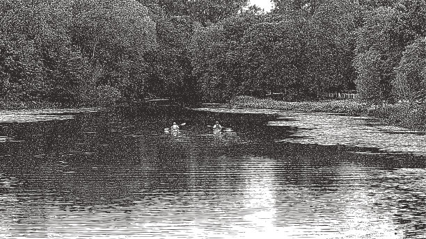 皮划艇在湖图片下载