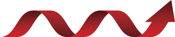 红色箭头。向下箭头，统计财务图表。图片下载