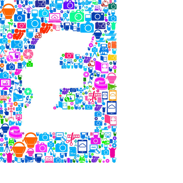 磅摄影和相机矢量图标背景图片下载