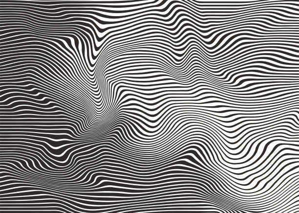 波浪，波纹半色调图案抽象背景图片下载