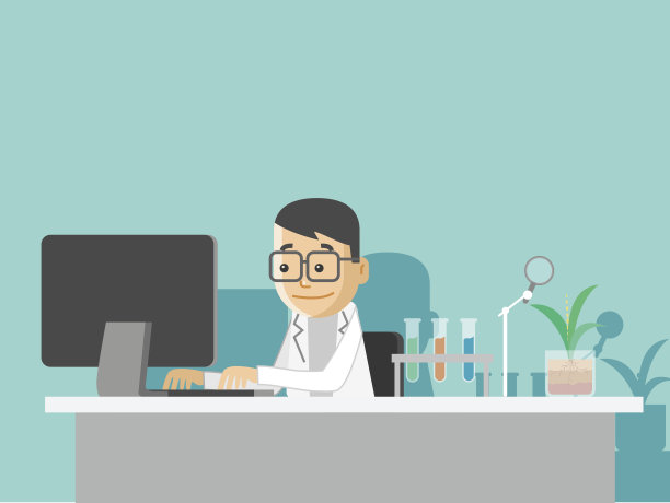 科学家正在研究图片下载