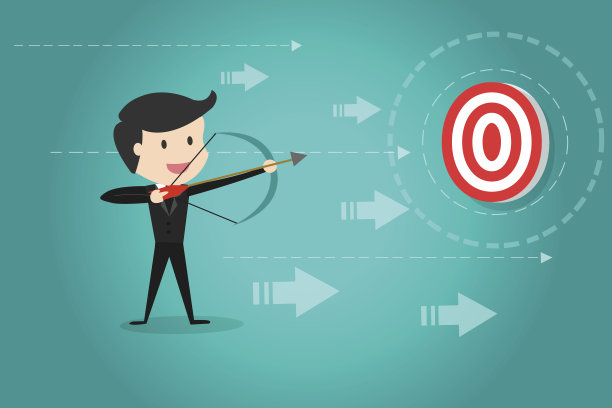 商人用弓箭瞄准目标图片下载