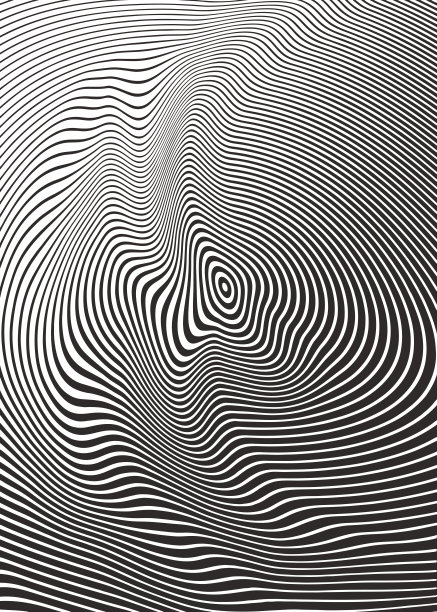 波浪，波纹半色调图案抽象背景图片下载