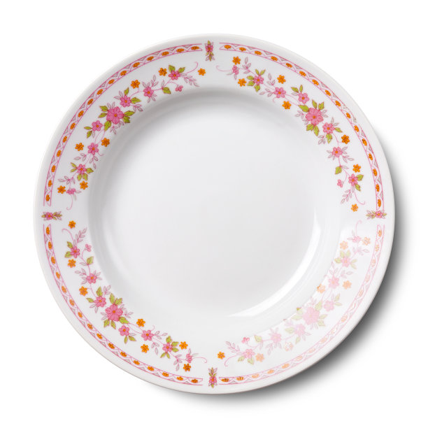 简单的白色圆形板图片下载