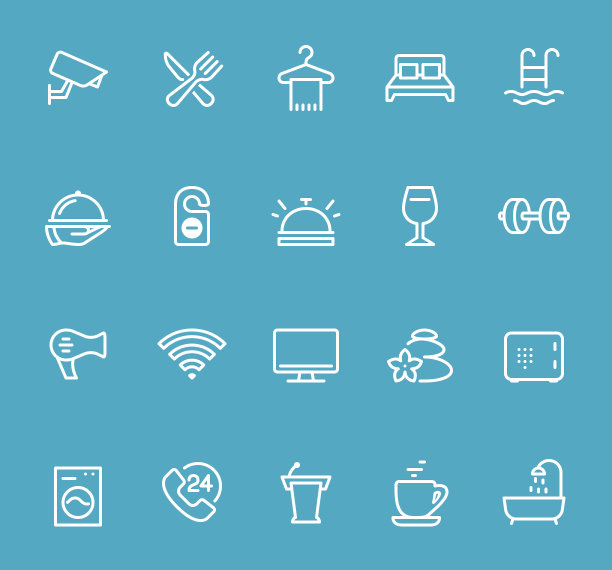 酒店-线路图标设置图片下载