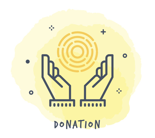 捐赠一行图标图片下载